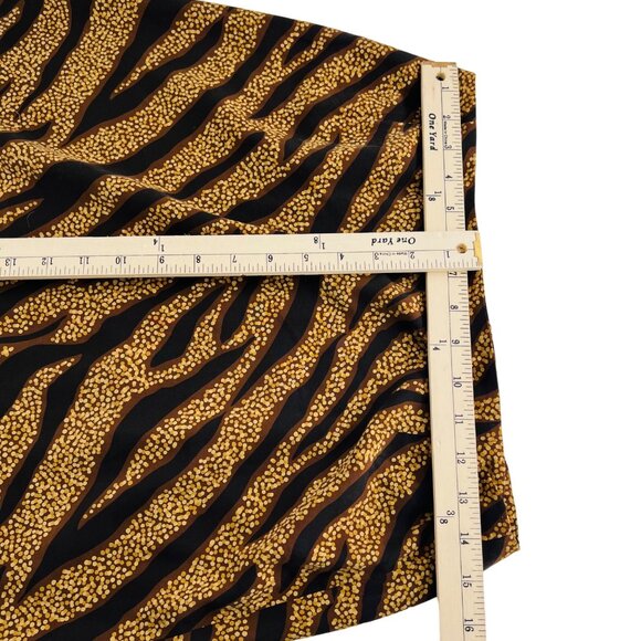 Cynthia Howie Maggy Boutique Womens Silk Zebra Print Top & Skirt Set Size 8 - Picture 3 of 9